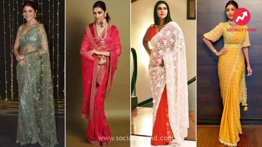 Karwa Chauth 2021: Deepika Padukone, Anushka Sharma and Other Celeb-Inspired Sarees to Flaunt On This Special Day (View Pics)