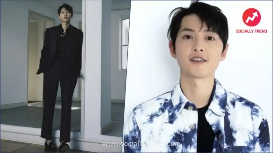 Song Joong-ki's Dapper All-Black Suit and Cool Tie-Dye Shirt Looks Worthy of a *Chef’s Kiss*