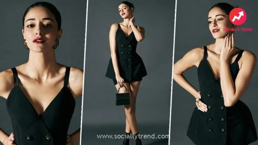 Ananya Panday Picks a Chic Little Black Dress From Dolce & Gabbana For Her Recent Outing and It’s Simply Gorg! (View Pics)