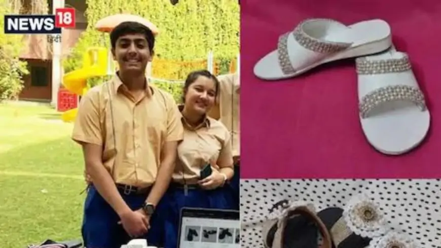 Delhi School Students Make Fashionable Footwear From Used Tyres