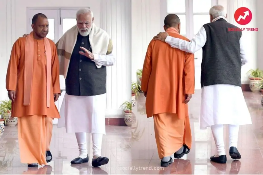 Modi Yogi Walking Together