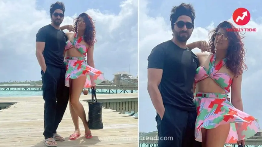 Ayushmann Khurrana and Tahira Kashyap Are Enjoying Maldives, Actor Shares Picture of Wife’s ‘Marilyn’ Moment (View Pic)