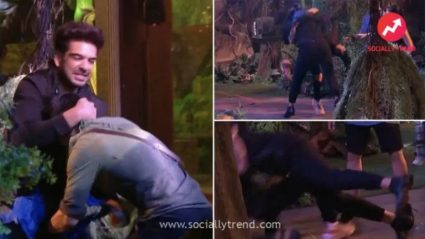 Bigg Boss 15: Karan Kundra Pins Down Pratik Sahejpal During a Fight, His Act Leaves Netizens Angry