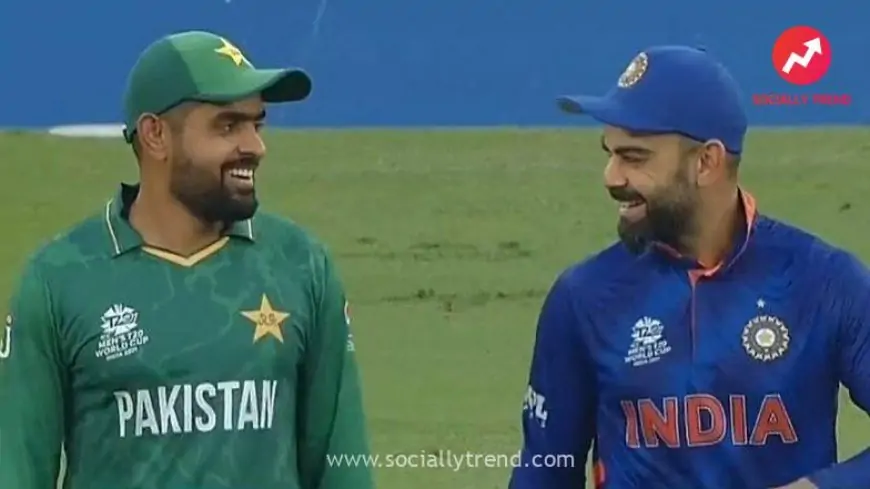 Virat Kohli and Babar Azam’s Pics Go Viral As Captain's Embrace Each Other During India vs Pakistan T20 World Cup 2021 Fixture (See Photos)