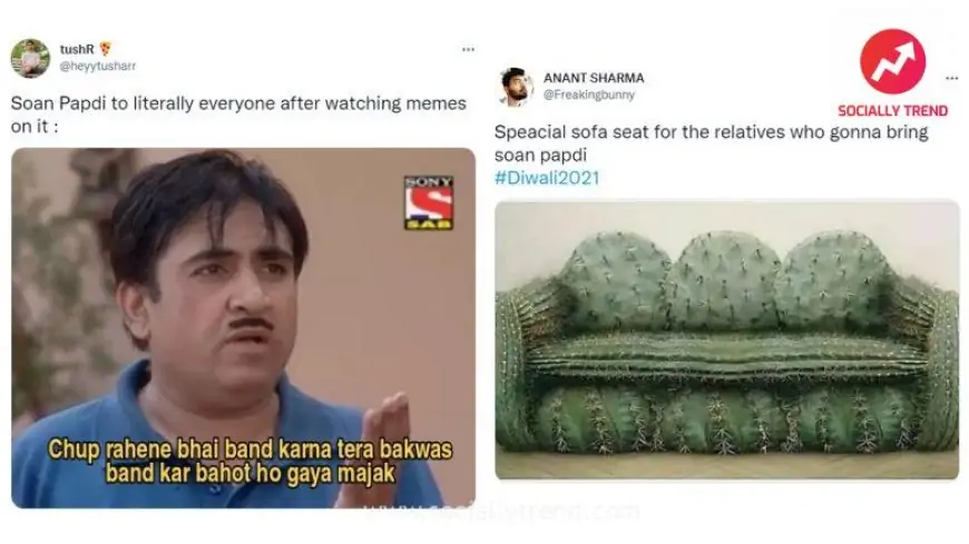 Soan Papdi Funny Memes During Diwali 2021 Go Viral, Check Hilarious #SoanPapdi Jokes by Netizens Who Share Love-Hate Relationship With Popular Indian Dessert