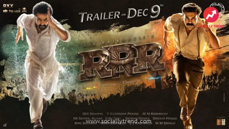 RRR: Trailer of Ram Charan, Jr NTR’s Magnum Opus To Be Out On December 9! (View Poster)