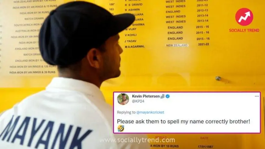 Kevin Pietersen Identifies Spelling Mistake With His Name on Wankhede Honours Board, Leaves Comment on Mayank Agarwal’s Post (Check Comment)