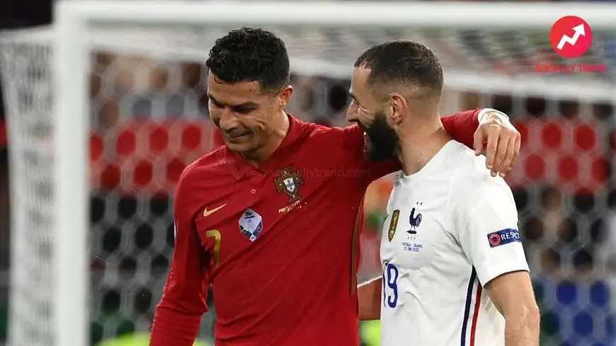 Cristiano Ronaldo and Karim Benzema Swap Shirts Throughout Portugal vs France, Euro 2021; Actual Madrid Shares Images