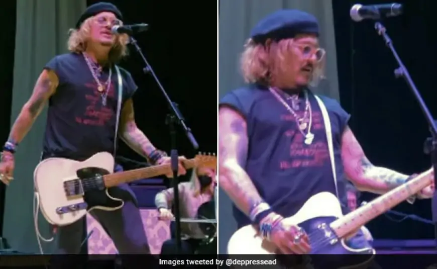 Johnny Depp Gives Surprise Performance At UK Concert After Defamation Trial's Closing Arguments