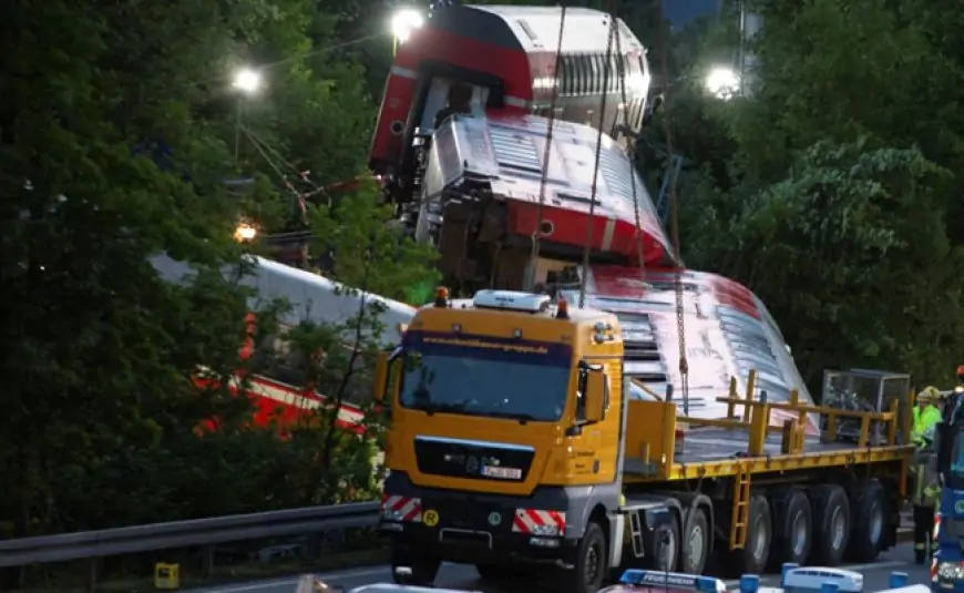 Passenger Train Derails In Southern Germany